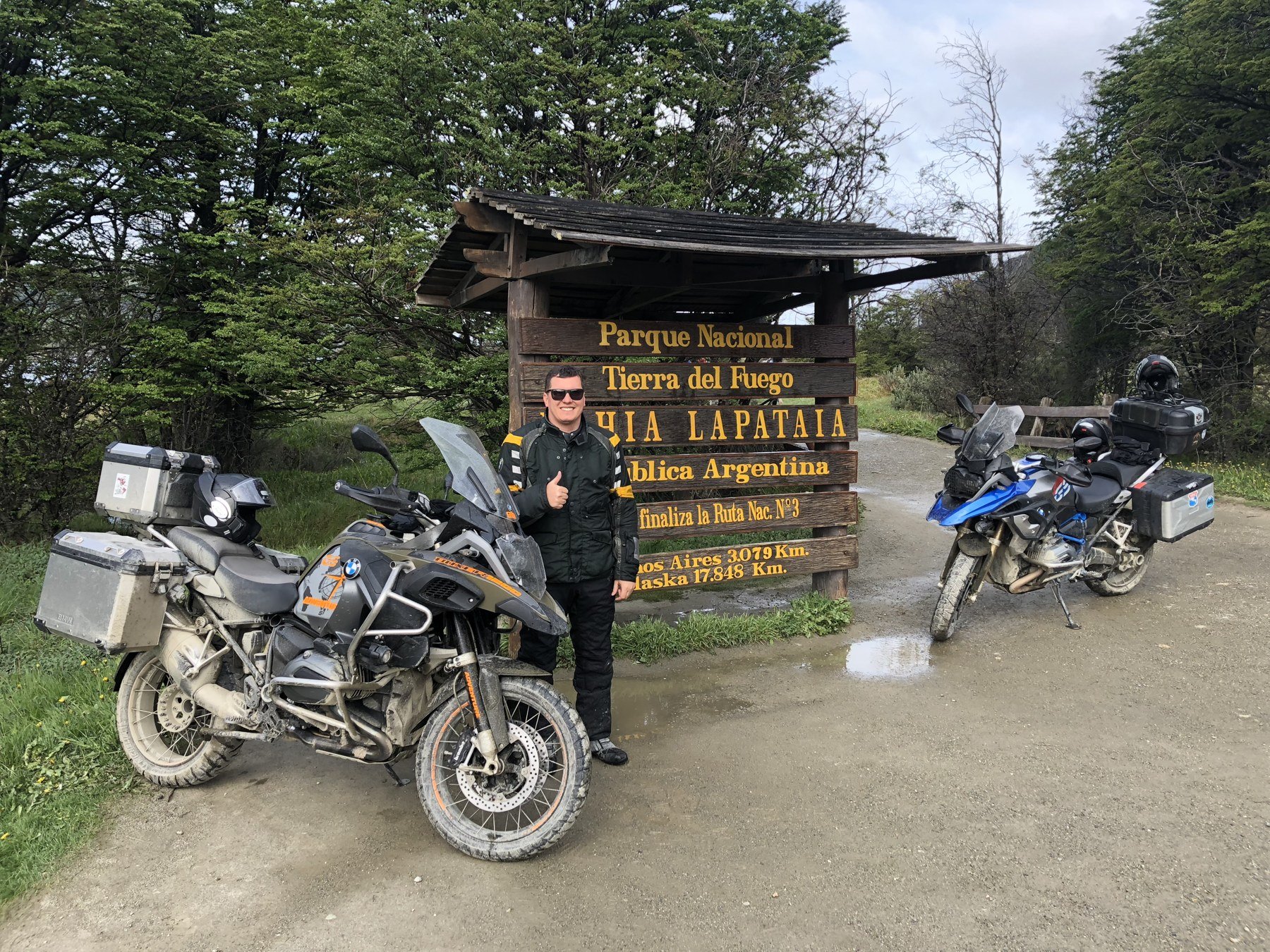 Rafael Barreto em Bahía Lapataia, Parque Nacional Tierra del Fuego, Argentina